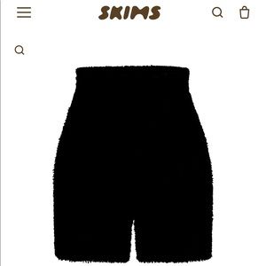 SKIMS Cozy Knit Shorts in Black size XXS/XS